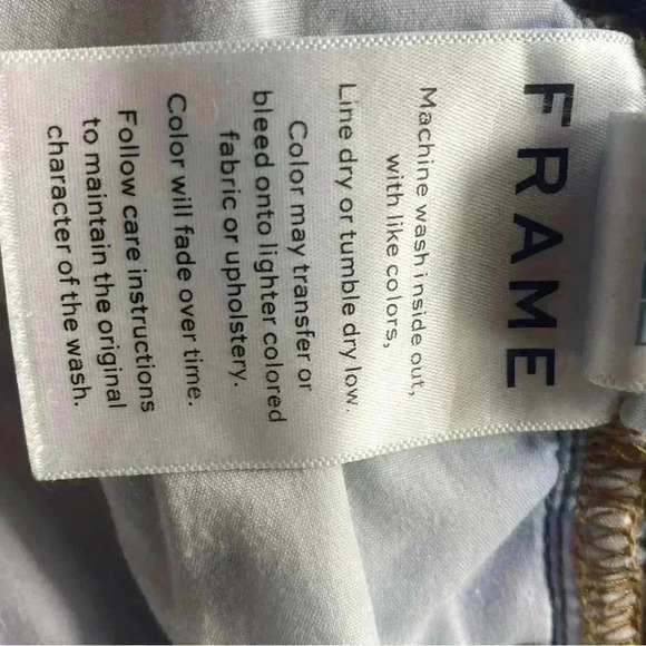 Frame denim le high skinny distressed hem jeans size 26 - Picture 4 of 7